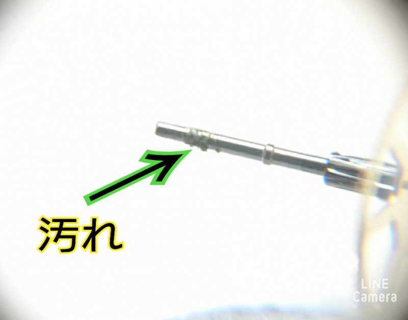 オメガシーマスター4番車の汚れはオーバーホールで綺麗にします。ブローチ新潟時計修理