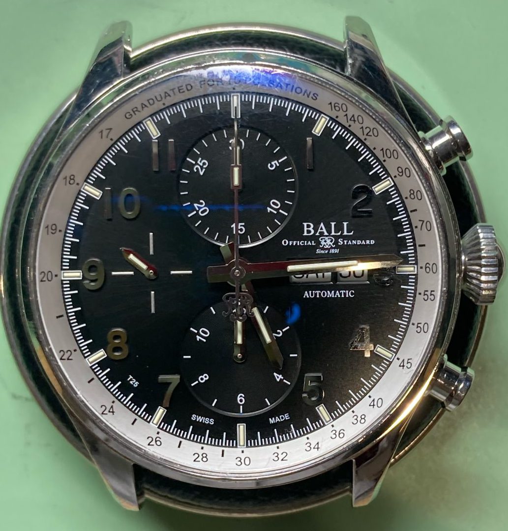 Ball Watch ボールウォッチ Cm3038c Sj Bk オーバーホールのご依頼です Broochブローチ時計 宝石修理工房