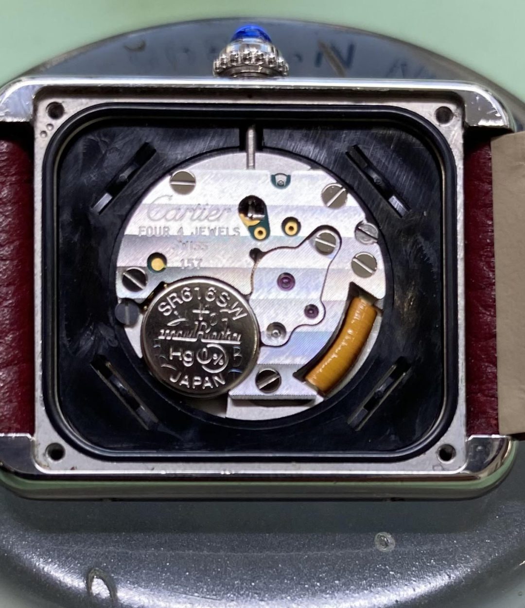 Cartier－カルティエ－ タンクソロ Ref.５５８５８４UX 電池交換 修理 