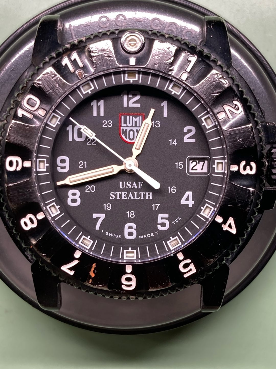 ルミノックス　針付け直し　時計修理は新潟市ブローチ時計修理工房におまかせください！