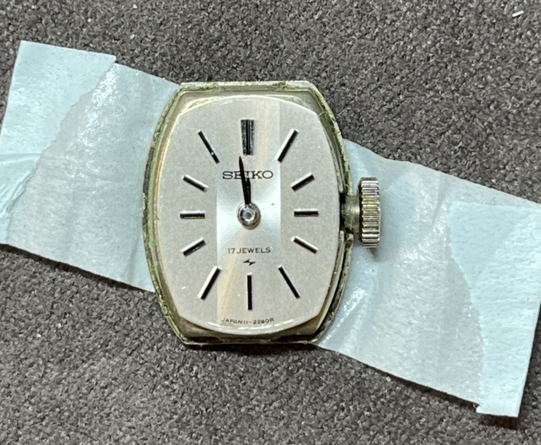 SEIKO(セイコー)手巻き式腕時計11-3360のオーバーホール BROOCHブローチ時計・宝石修理工房