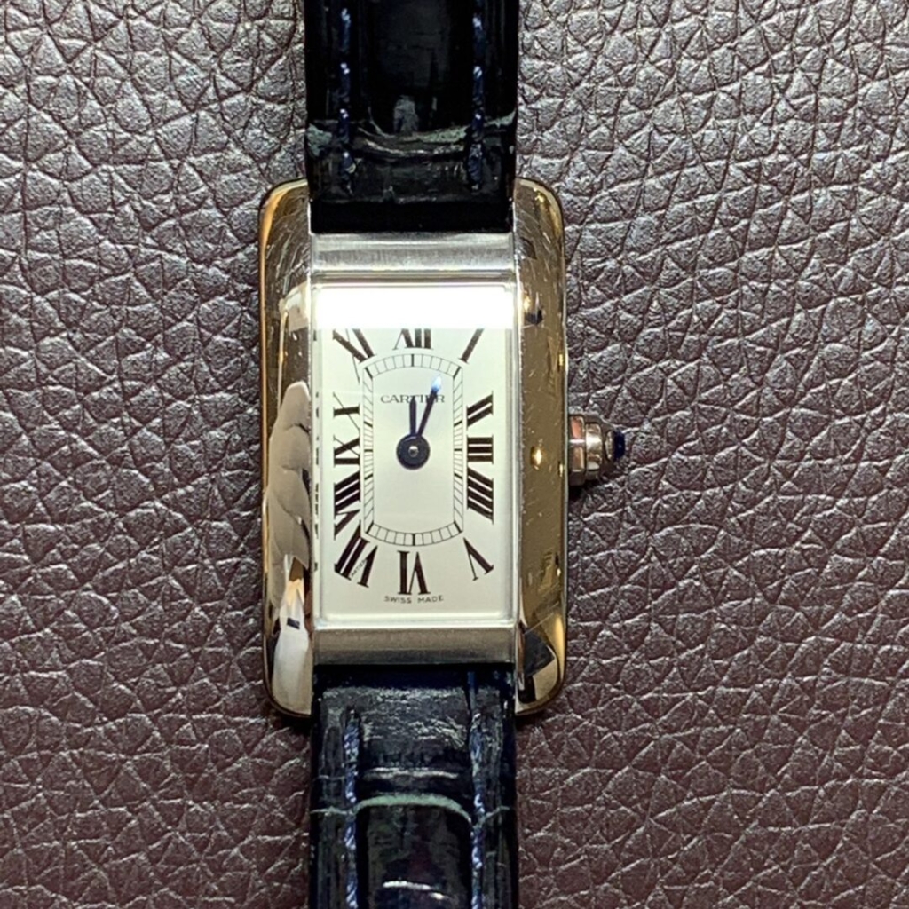 【Cartier(カルティエ)タンクアメリカン】のオーバーホールはブローチ時計修理工房神田店へ