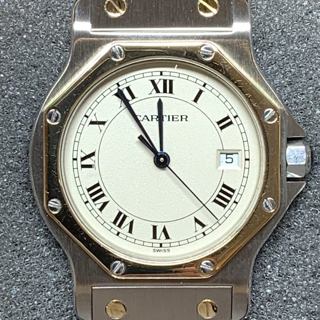 Cartier(カルティエ)サントスref.187902のオーバーホールと外装