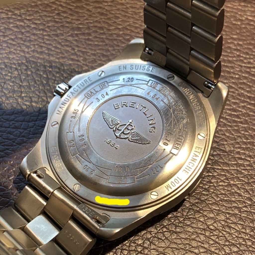 ブライトリングエアロスペースの腕時計