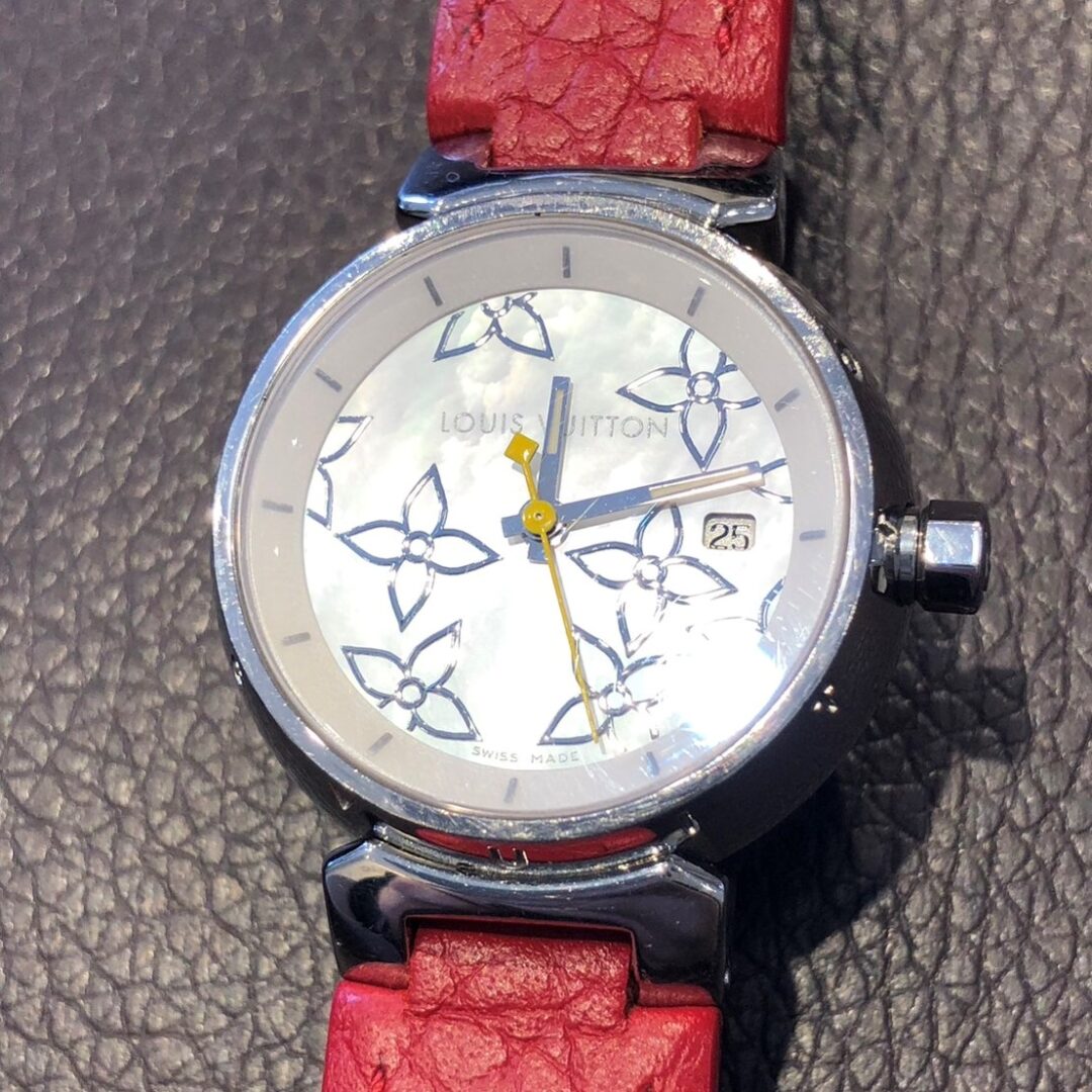 Tambour Monogram rubber strap - Connected Watches R15173