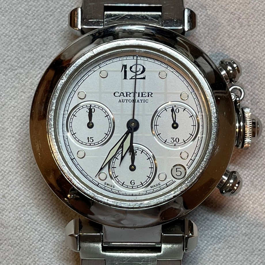 カルティエパシャCボーイズ機械式腕時計のオーバーホール
