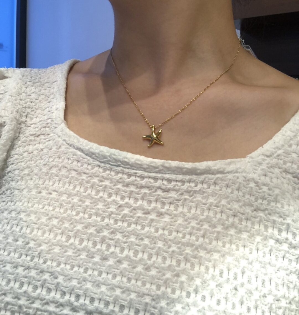 TIFFANY&Co.ティファニーネフライト 翡翠スターフィッシュ ネックレス