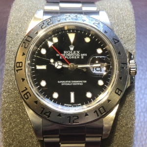 ROLEX(ロレックス)エクスプローラーⅡ、Ref.16570フェイスアップ