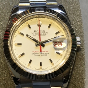 【ROLEX(ロレックス)DATEJUST(デイトジャスト)TURN-O-GRAPH（ターノグラフ】Ref:116264の定期オーバーホール